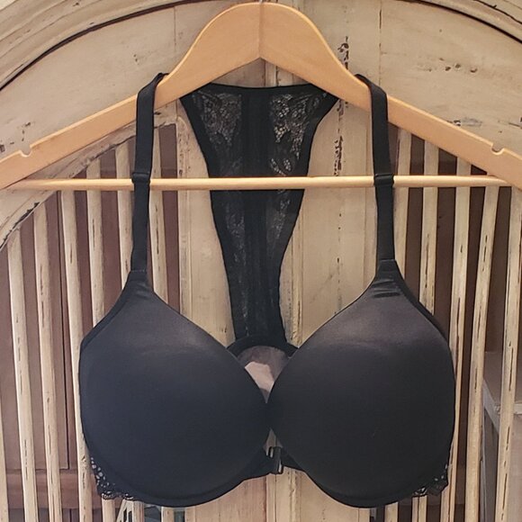 Victoria Secret Vintage Racerback Push up Bra with Studs and Chains 38D - Picture 2 of 11